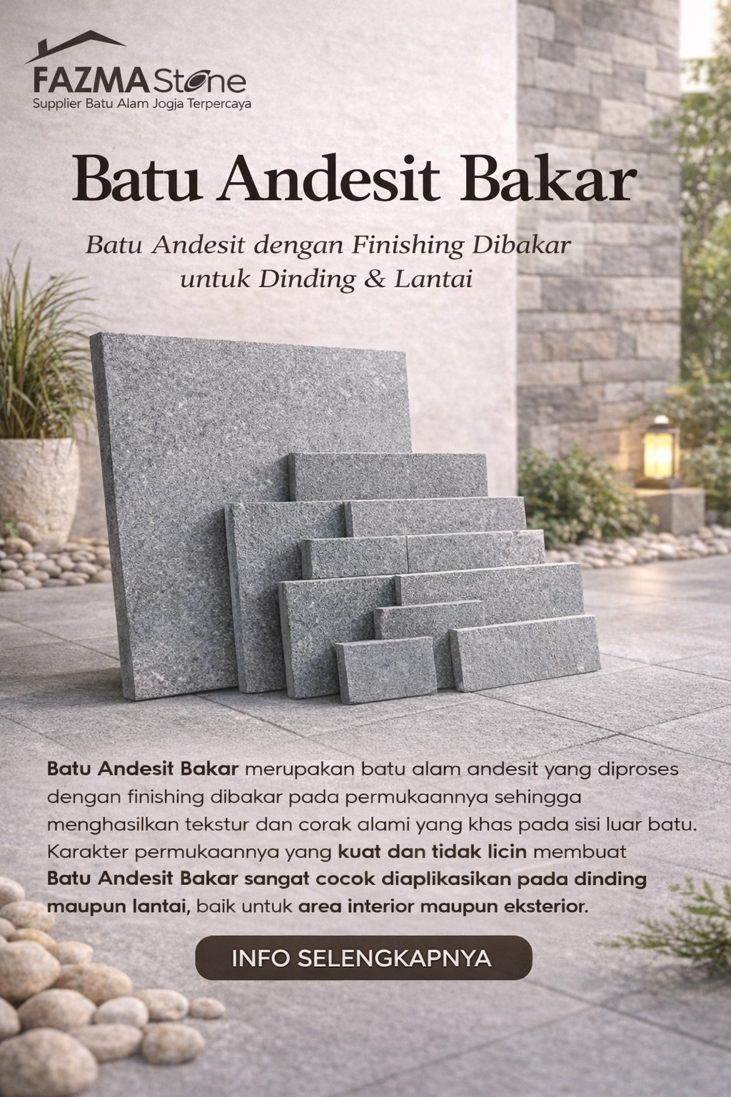 Batu Alam Andesit: Pilihan Premium untuk Bangunan Kuat, Elegan, dan Tahan Lama