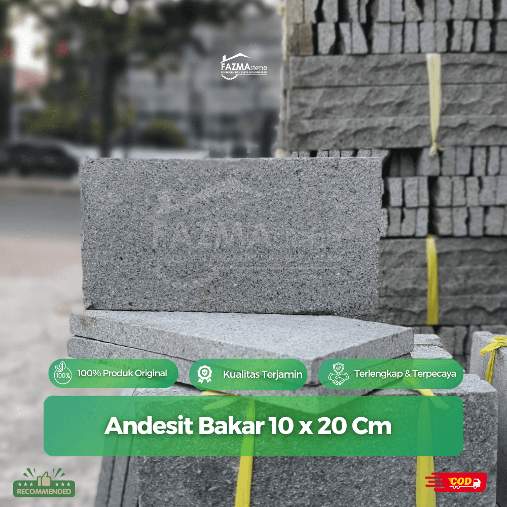 Andesit Bakar 10 x 20 Cm