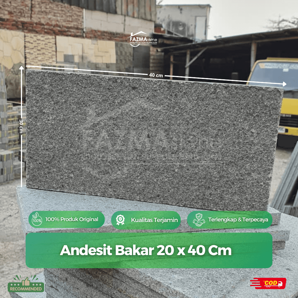 Andesit Bakar 20 x 40 Cm